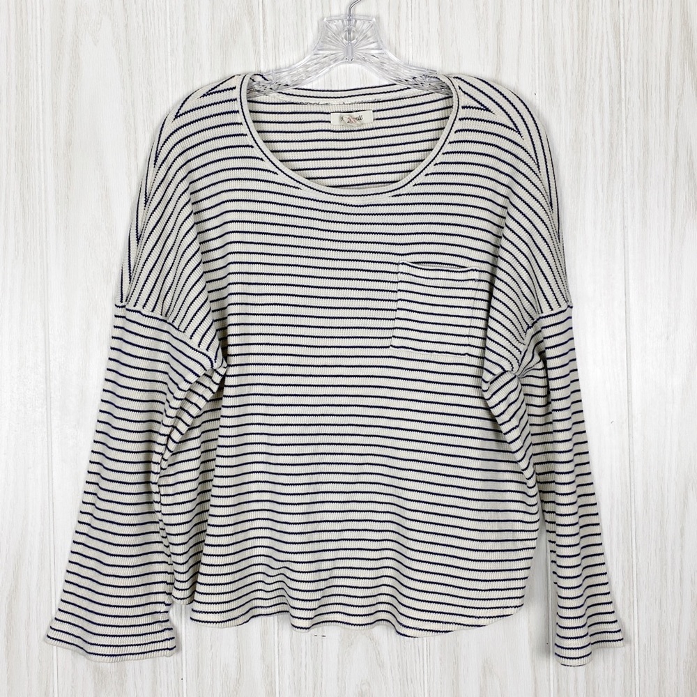 Madewell | Waffle Knit Pocket Long Sleeve Large